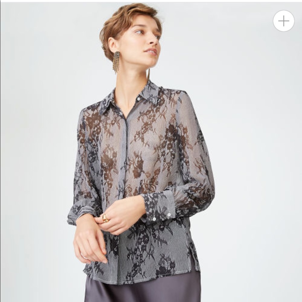 Club Monaco Silk Margee Top